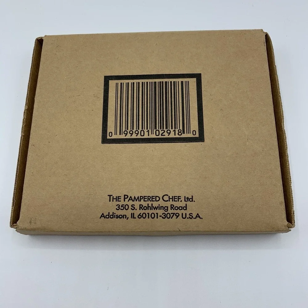 Pampered Chef Anniversary Heart 2000 Clay Cookie Mold Millenium Retired Baking
